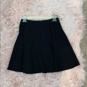 Black mini skirt